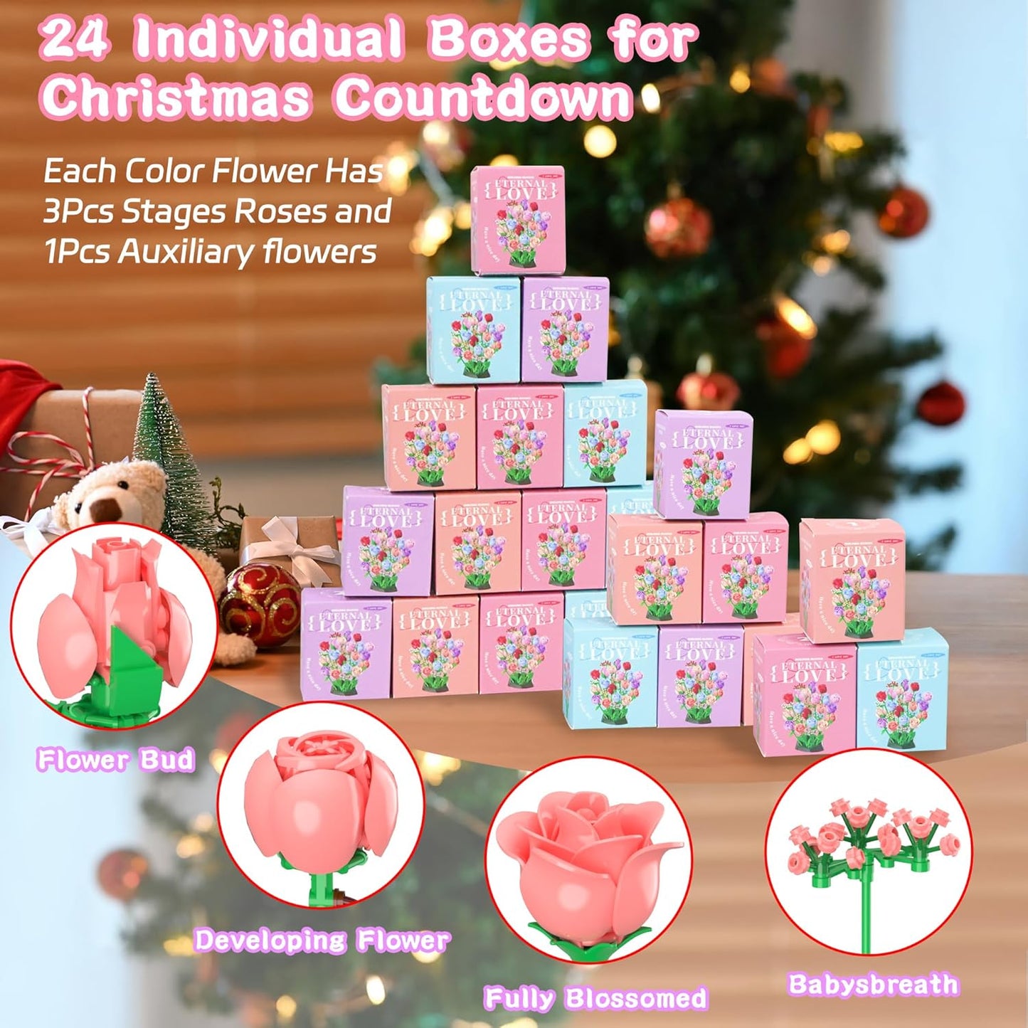 BrixGarden™ Brick Flower Advent Calendar