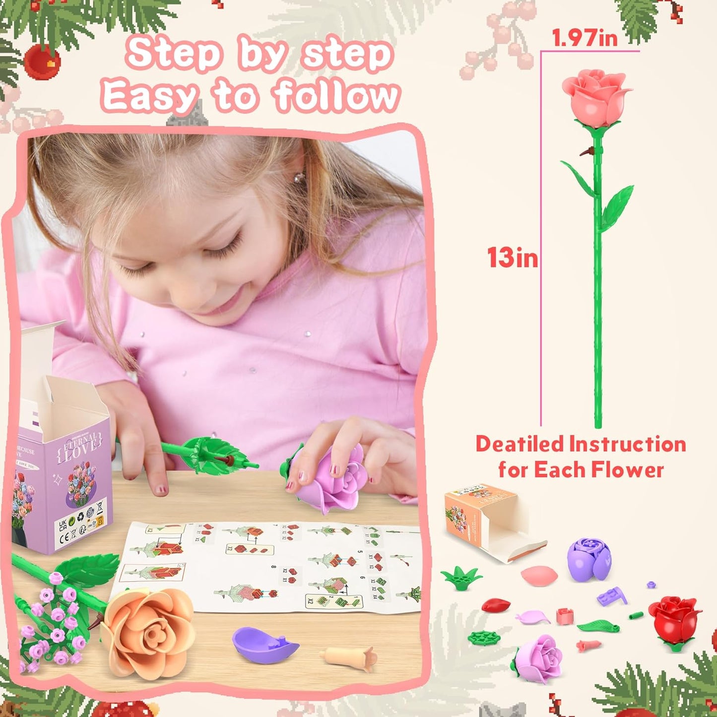 BrixGarden™ Brick Flower Advent Calendar