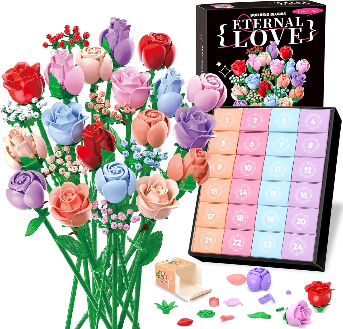 BrixGarden™ Brick Flower Advent Calendar